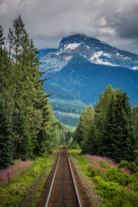 Train views aboard the Rocky Mountaineer