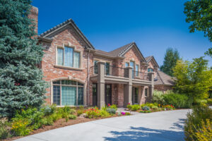 Exterior of a luxury residential real-estate home. Atlanta Real Estate Photography