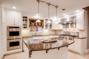 Kitchen of a luxury home near Atlanta, Georgia during a residential real-estate photography shoot. Atlanta Real Estate Photography
